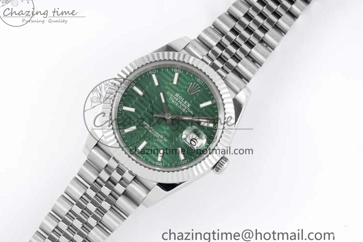 1231 Contemporary DateJust 41mm 126334 DIWF 1:1 Best Edition 904L Steel Green Fluted Dial on Jubilee Bracelet SA 2308